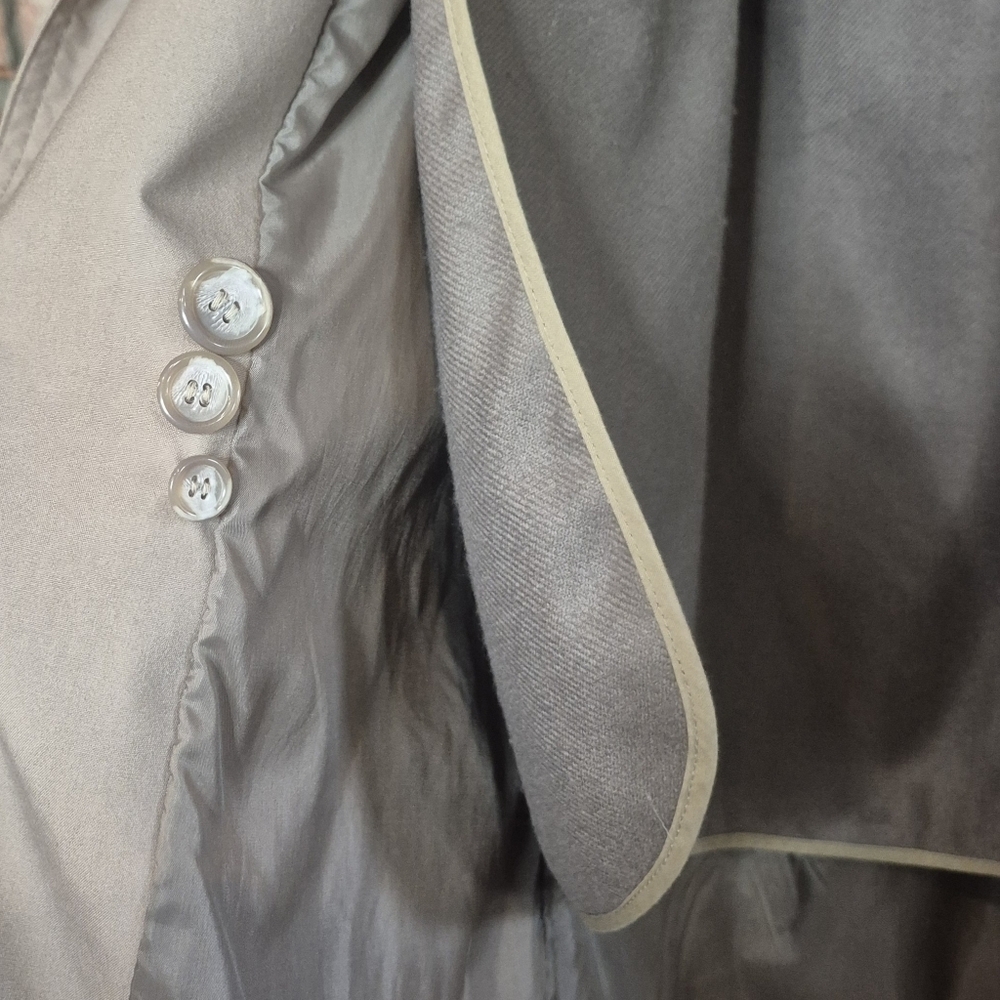 Bentley’s of London Taupe Trench Coat | Classic Double-Breasted Belted | Timeles - Picture 9 of 16